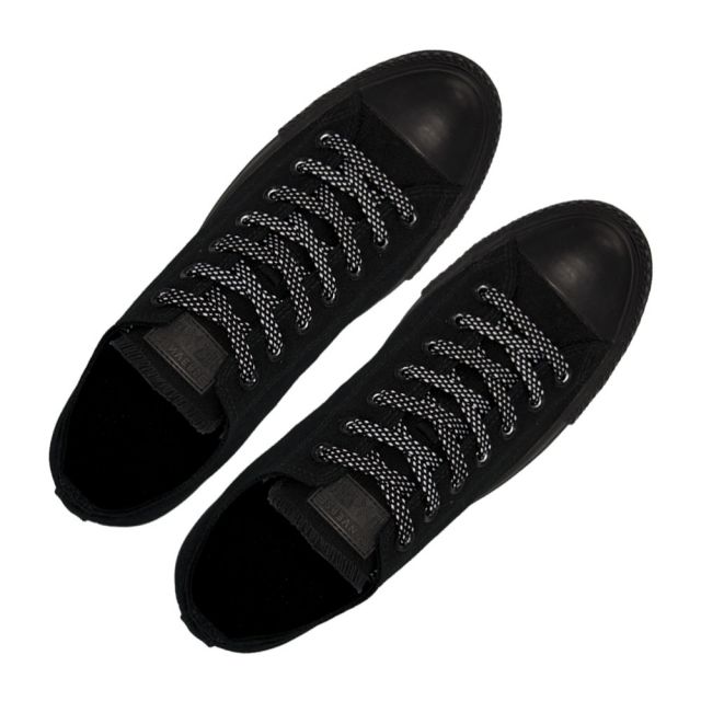 Spotted black shoelace - Vibrant-WT