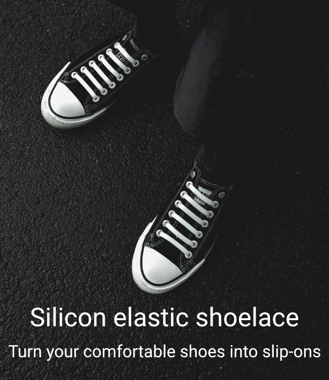 Silicon elastic shoelace